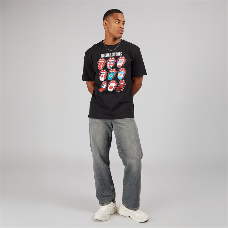 The Rolling Stones Mens T-Shirt Black