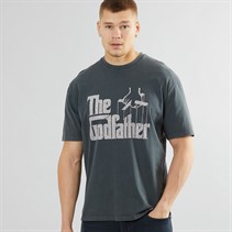 The Godfather Mens Strings Logo T-Shirt Washed Black