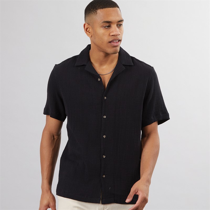 Nordam Mens Adio Short Sleeve Shirt Black - Size L