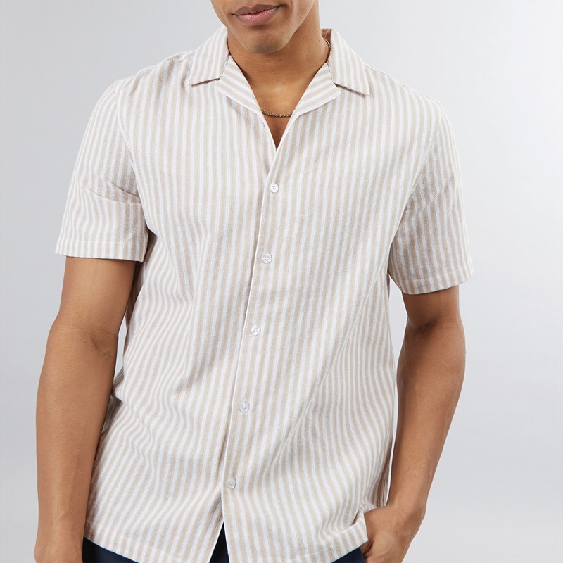 Nordam Mens Barnacle Short Sleeve Shirt Beige