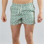 Another Influence Mens Tile Print Swim Shorts Green Geo