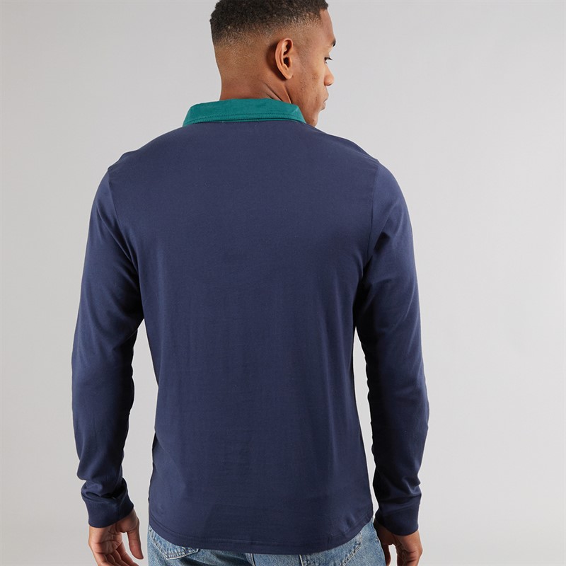 Another Influence Mens Rugby Top Navy/Dark Green