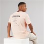 Another Influence Mens Graphic Oversized T-Shirt Cameo Rose