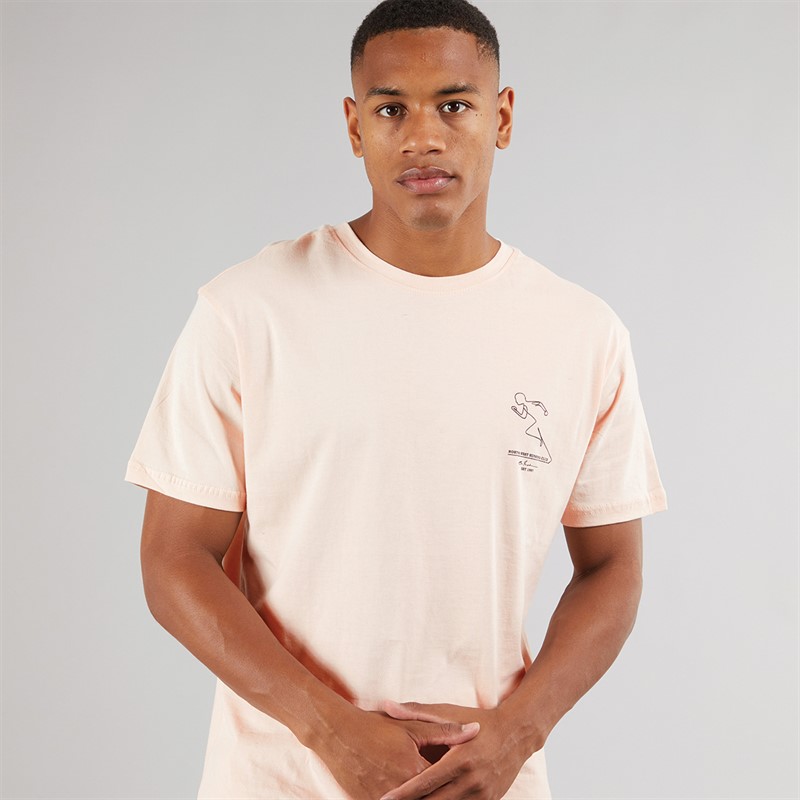 Another Influence Mens Graphic Oversized T-Shirt Cameo Rose