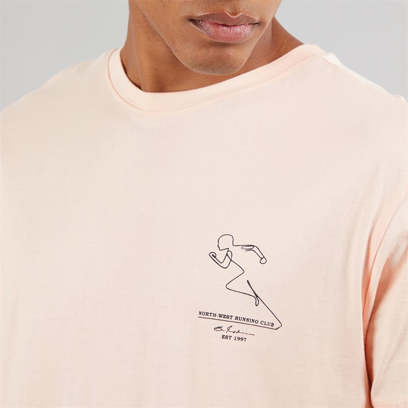 Another Influence Mens Graphic Oversized T-Shirt Cameo Rose