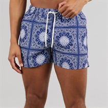 Aray Mens Rocky Bandana Swim Shorts Navy