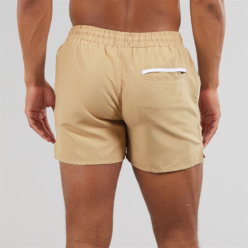 Aray Mens Swim Shorts Taupe
