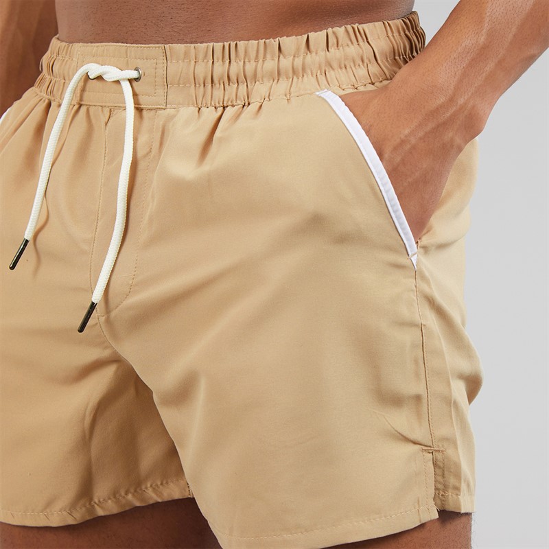 Aray Mens Swim Shorts Taupe