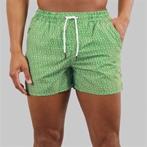 Aray Mens Rowley Geo Swim Shorts Green