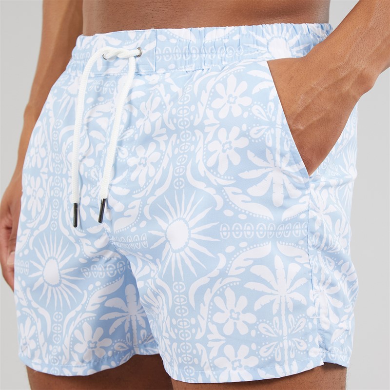 Aray Mens Bora Bora Swim Shorts Bora Bora Blue