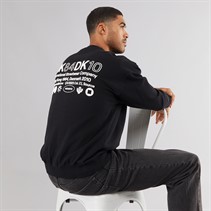 Woodbird Herre Cane Sweatshirt Sort