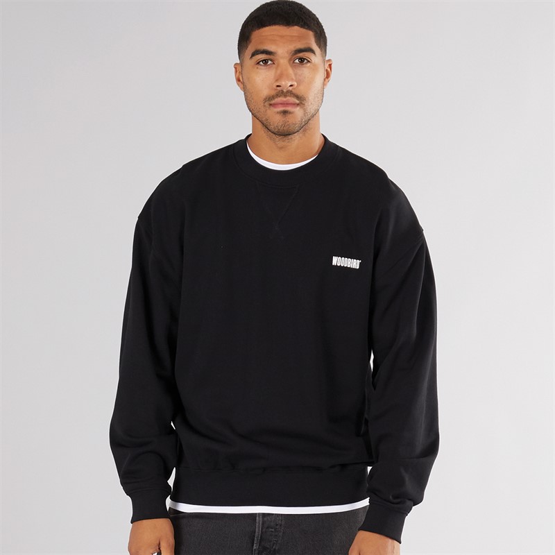 Woodbird Herren Cane Sweatshirt Schwarz