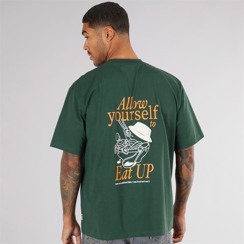 Woodbird Herre Baine T-Shirt Sports Grøn