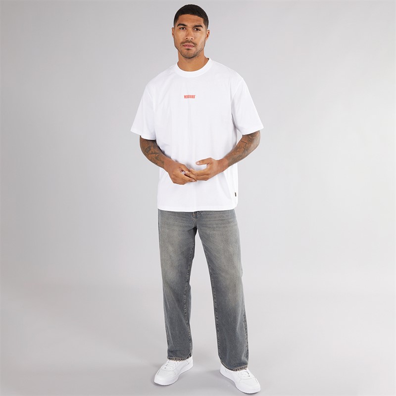 Woodbird Herren Baine T-Shirt Weiß / Rot