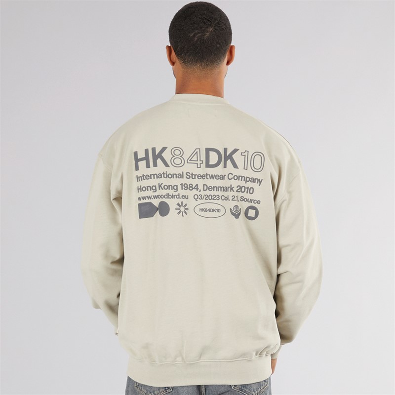 Woodbird Herren Cane Sweatshirt Hell Sand