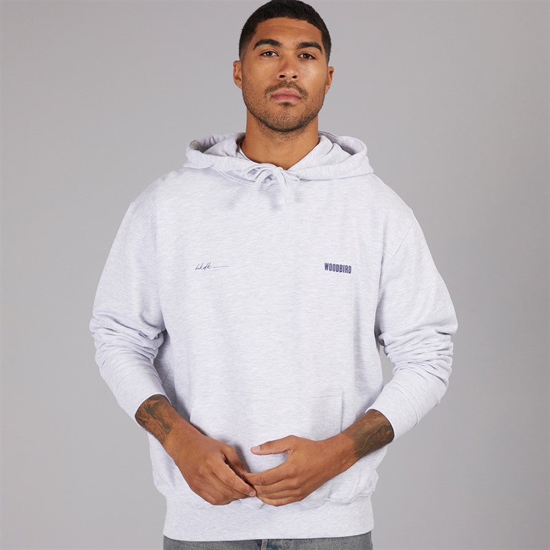 Woodbird Herren Pacs Hoodie Schnee Melange