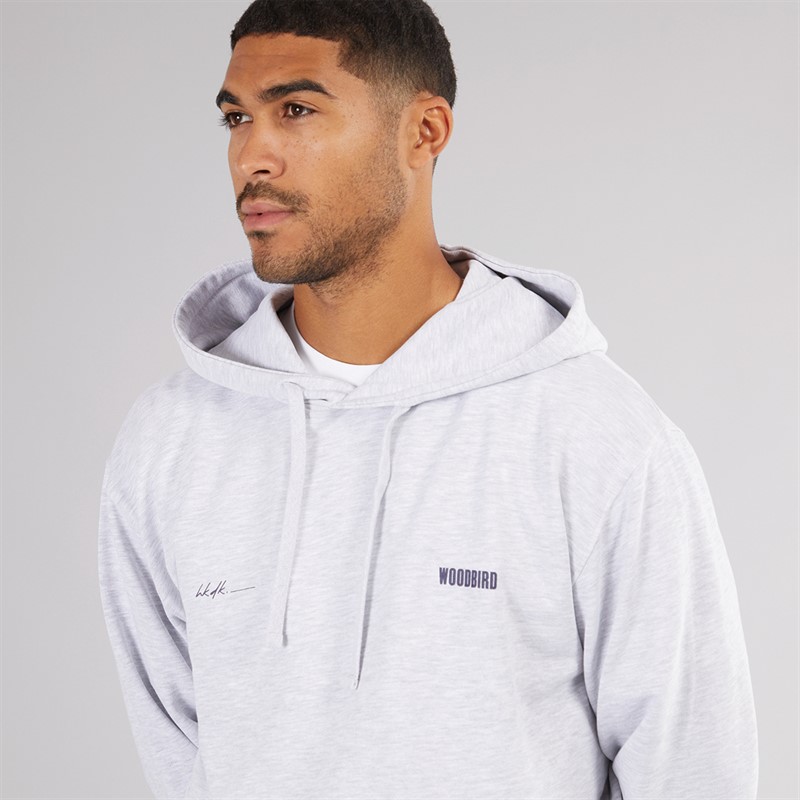Woodbird Herren Pacs Hoodie Schnee Melange