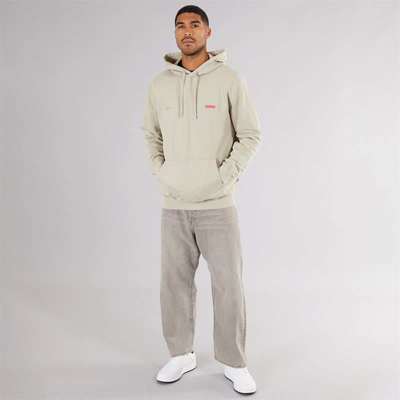 Woodbird Herre Pacs Hættetrøje Lys Sand