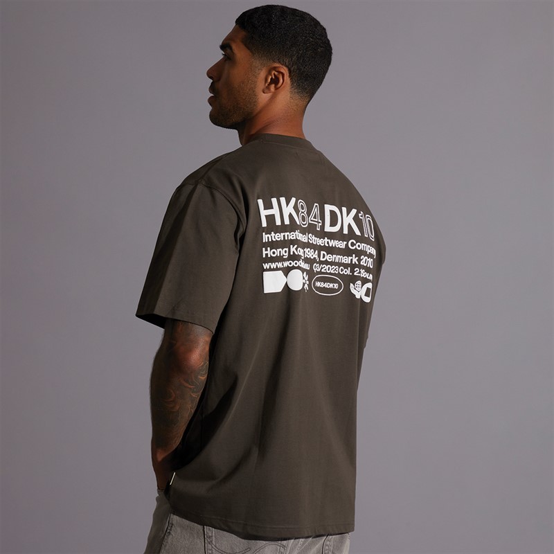 Woodbird Herren Baine T Shirt Braun