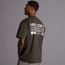 Woodbird Heren Baine T-Shirt Bruin