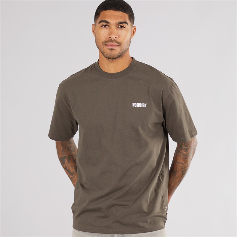 Woodbird Herren Baine T Shirt Braun