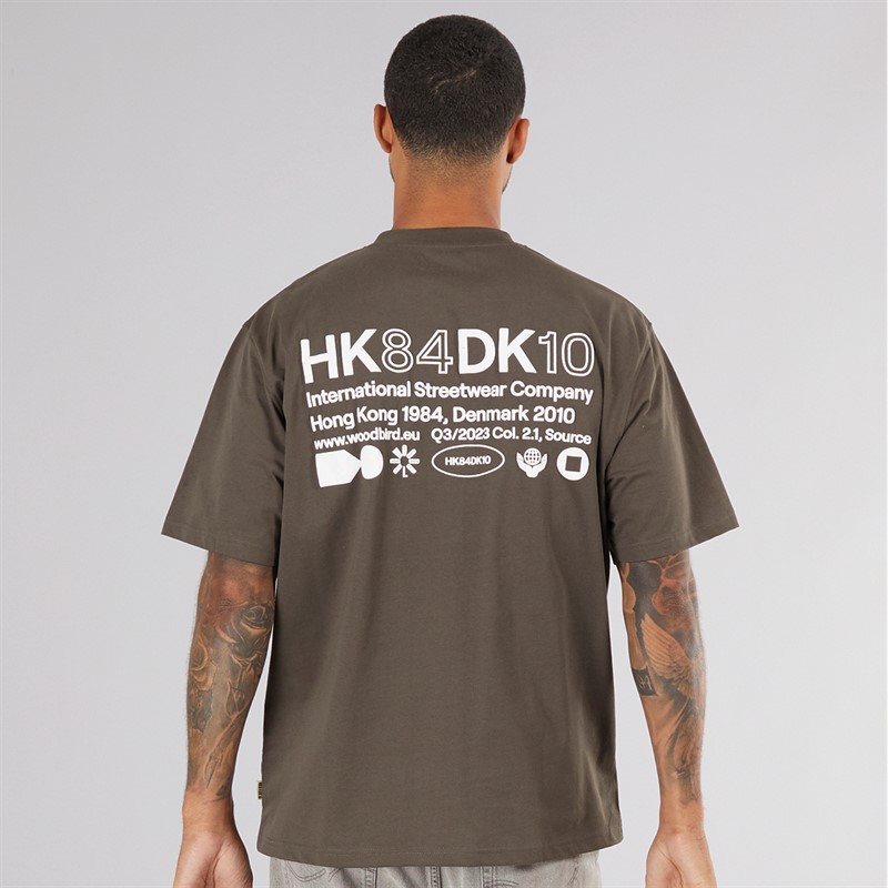 Woodbird Herren Baine T Shirt Braun