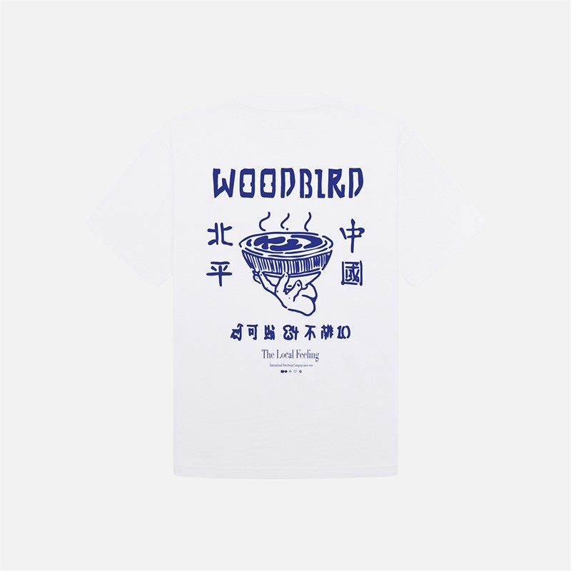 Woodbird Baine Serve T Shirt Weiß