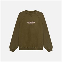 Woodbird Zhang Dye Sweatshirt Dark Brown
