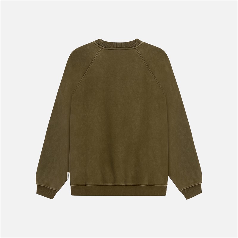 Woodbird Zhang Dye Sweatshirt Dark Brown