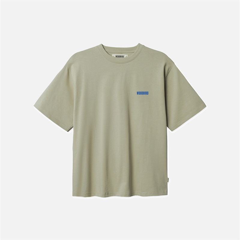 Woodbird Baine Space T Shirt Stone