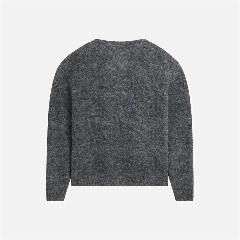 Woodbird Koon Loop Strickjacke Asphalt