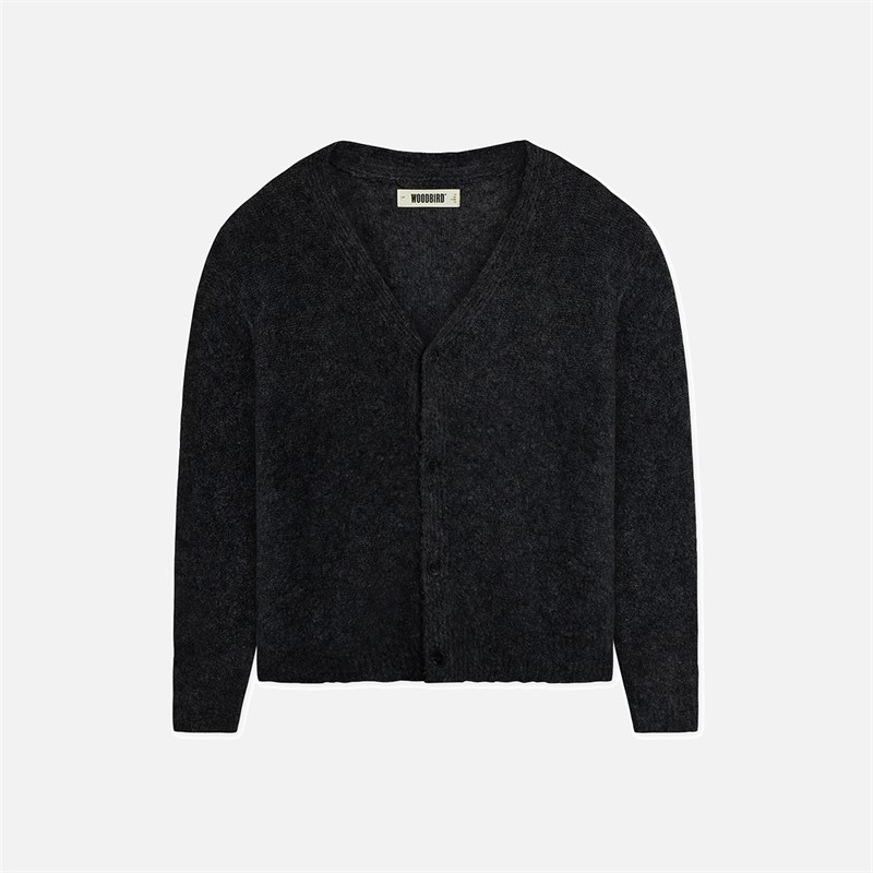 Woodbird Koon Loop Strickjacke Schwarz