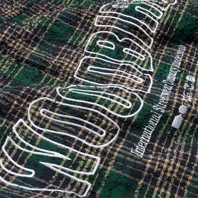 Woodbird Koszula Jong Em w kratę dla niego kolor Green Check