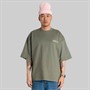 Woodbird T-shirt Beam Wobble szaro-zielony dla niego kolor Grey-Green