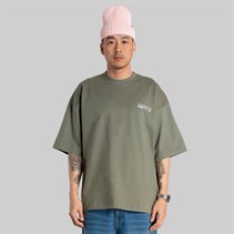Woodbird T-shirt Beam Wobble szaro-zielony dla niego kolor Grey-Green