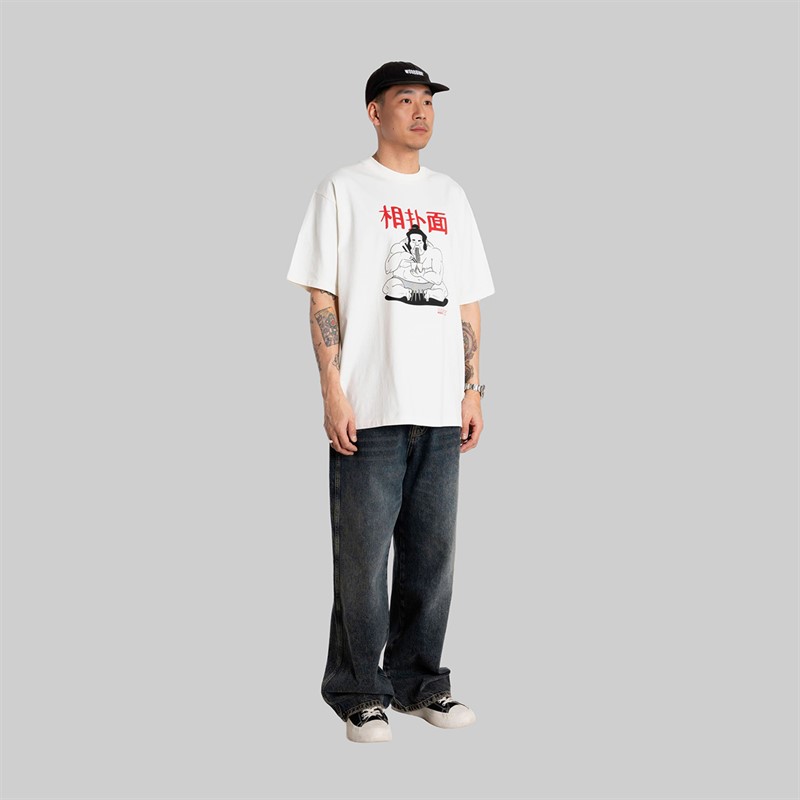 Woodbird Baine T-shirt sumo dla niego kolor Off White