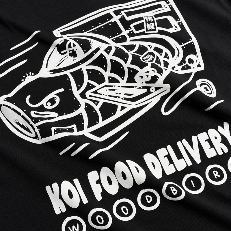 Woodbird Baine Koi Koszulka dla niego kolor Czarny