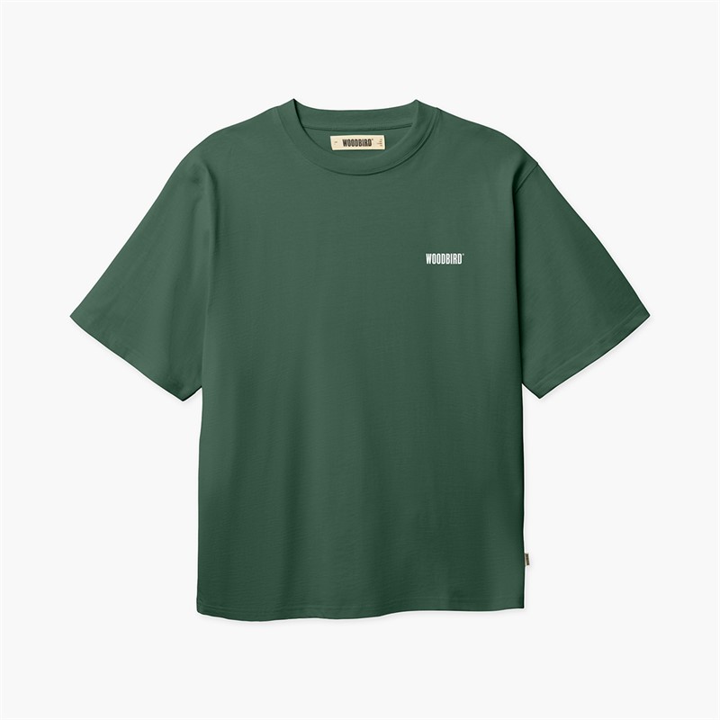 Woodbird Herre Baine HKDK T-Shirt Dark Green