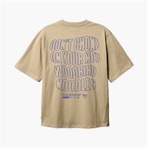 Woodbird Herre Baine Wobble T-shirt Sand