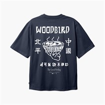 Woodbird Herre Baine Serve T-shirt Navy