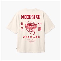 Woodbird Herre Baine Serve T-shirt Off White