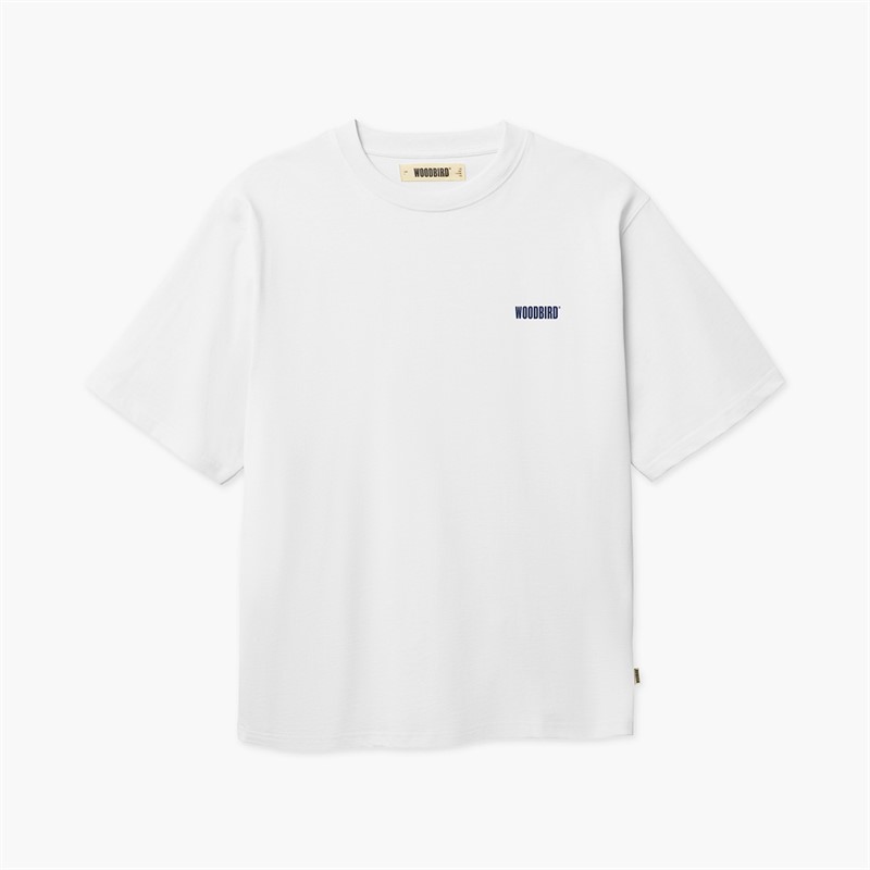 Woodbird Herre Baine Dude T-shirt Hvid