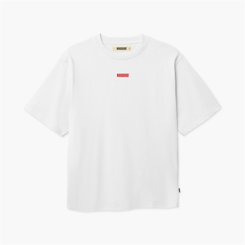 Woodbird Herre Baine T-Shirt Hvid