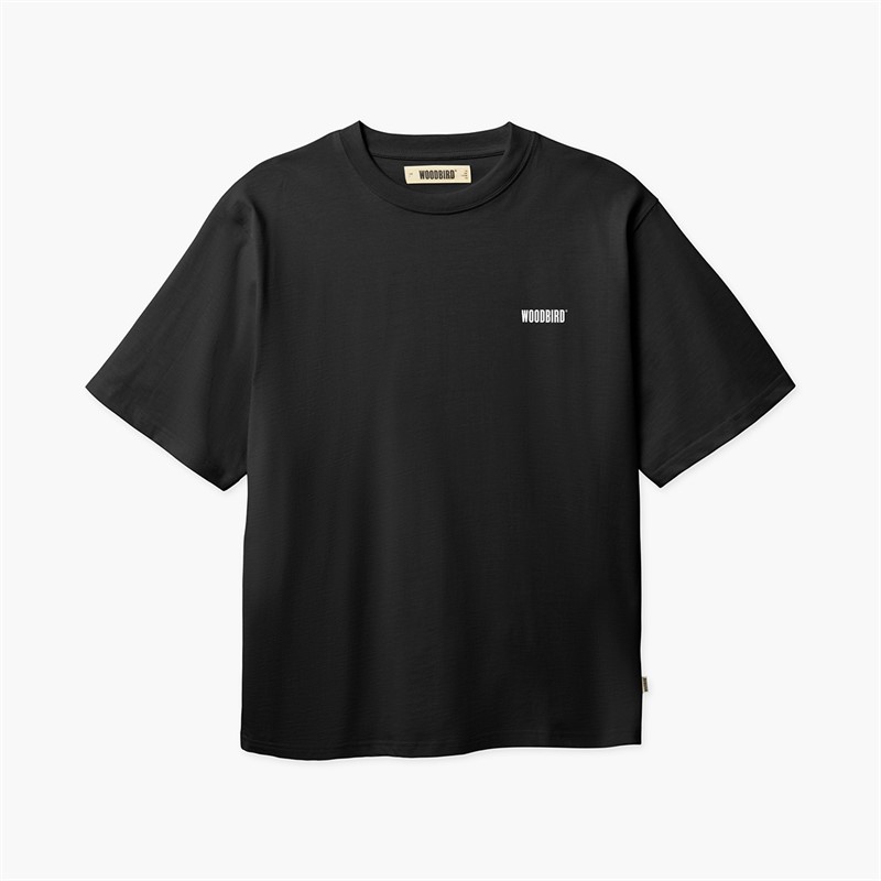 Woodbird Homme T-shirt Baine HKDK Noir