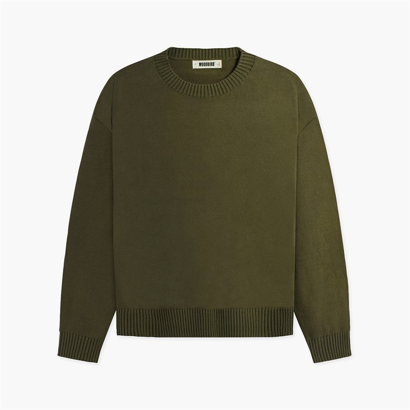 Woodbird Herren Kurt Kunst Rundhals Sweatshirt Dark Brown