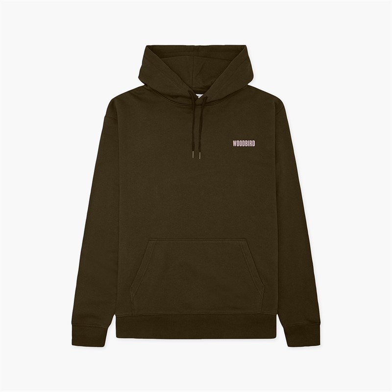 Woodbird Herren Pacs Founded Hoodie Dark Brown