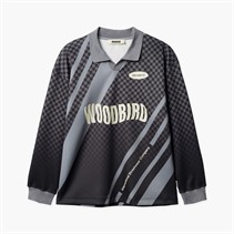 Woodbird Herren Kai Langarm Sport T Shirt Schwarz