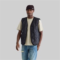 Woodbird Herren Trais Stepp Weste Schwarz