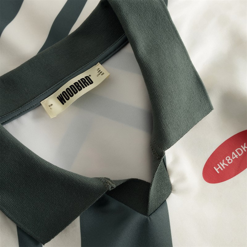 Woodbird Herren Kai Langarm Sport T Shirt Off White