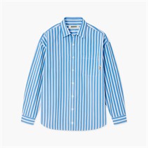 Woodbird Herren Hemd Klassisch Blue Stripe